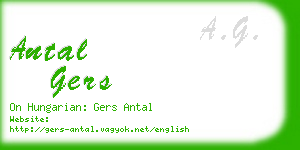 antal gers business card